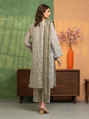 Light Grey Printed Lawn 3 Piece - EDEWU5A1-35170-3P - Image 2