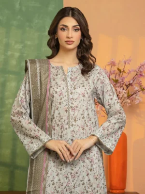 Light Grey Printed Lawn 3 Piece - EDEWU5A1-35170-3P - Image 3