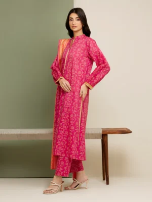 Pink Printed Lawn 3 Piece - EDEWU5A1-35171-3P - Image 2