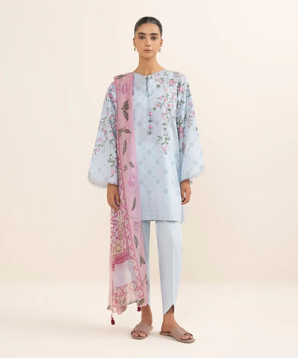 3 Piece - Printed Lawn Suit - SAP0U3PDY25V580