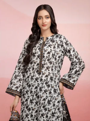 Light Grey Printed Lawn 3 Piece - EDEWU5A1-35086-3P - Image 2