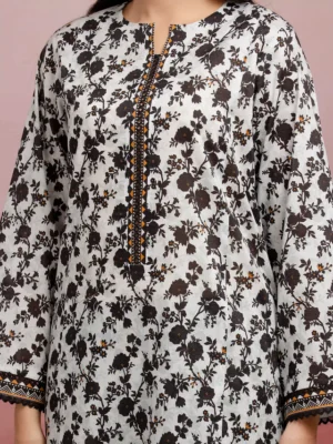 Light Grey Printed Lawn 3 Piece - EDEWU5A1-35086-3P - Image 5