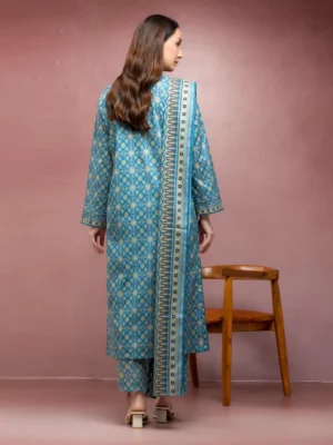 Blue Printed Lawn 3 Piece - EDEWU5A1-35109-3P - Image 2