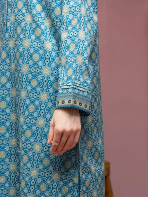 Blue Printed Lawn 3 Piece - EDEWU5A1-35109-3P - Image 5