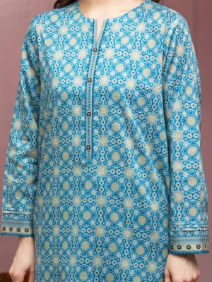 Blue Printed Lawn 3 Piece - EDEWU5A1-35109-3P - Image 6