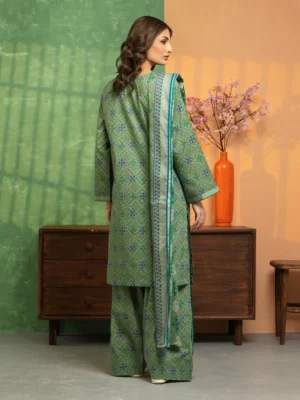 Green Printed Lawn 3 Piece - EDEWU5A1-35198-3P - Image 2