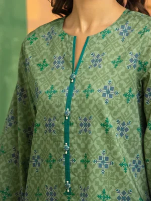 Green Printed Lawn 3 Piece - EDEWU5A1-35198-3P - Image 4