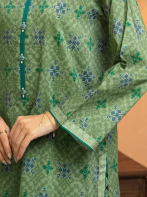 Green Printed Lawn 3 Piece - EDEWU5A1-35198-3P - Image 5