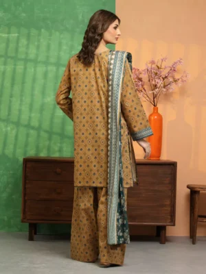 Mustard Printed Lawn 3 Piece - EDEWU5A1-35243-3P - Image 2