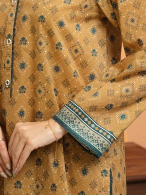 Mustard Printed Lawn 3 Piece - EDEWU5A1-35243-3P - Image 5