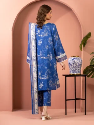 Blue Printed Lawn 3 Piece - EDEWU5A1-35608-3P - Image 4