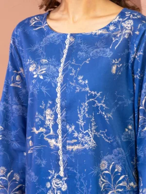 Blue Printed Lawn 3 Piece - EDEWU5A1-35608-3P - Image 3