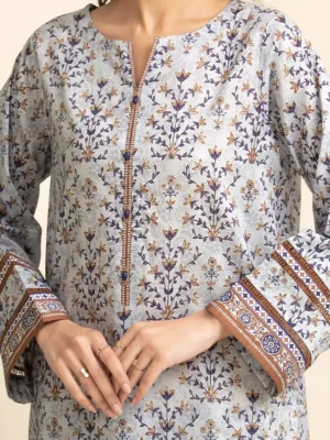 Light Grey Printed Lawn 3 Piece - EDEWU5A1-35090-3P - Image 5
