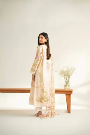 3 Piece - Digital Printed Embroidered Suit - NS42501639 - Image 3