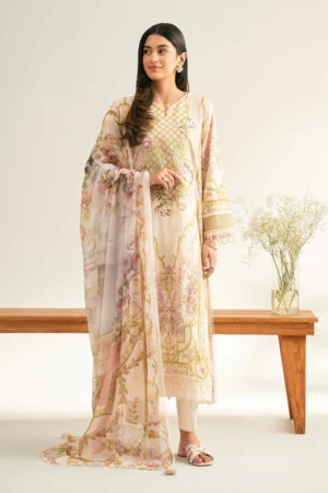3 Piece - Digital Printed Embroidered Suit - NS42501639