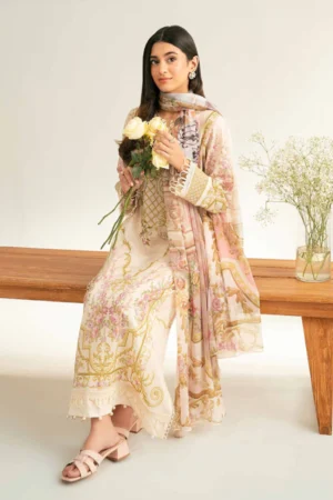3 Piece - Digital Printed Embroidered Suit - NS42501639 - Image 6