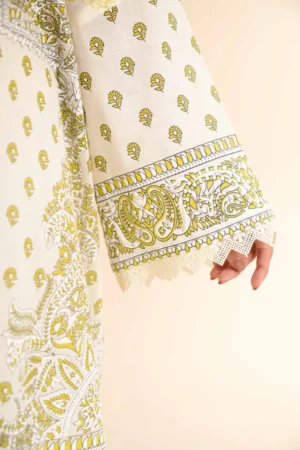 3 Piece - Flatbed Paste Embroidered Suit - NS42501660 - Image 6