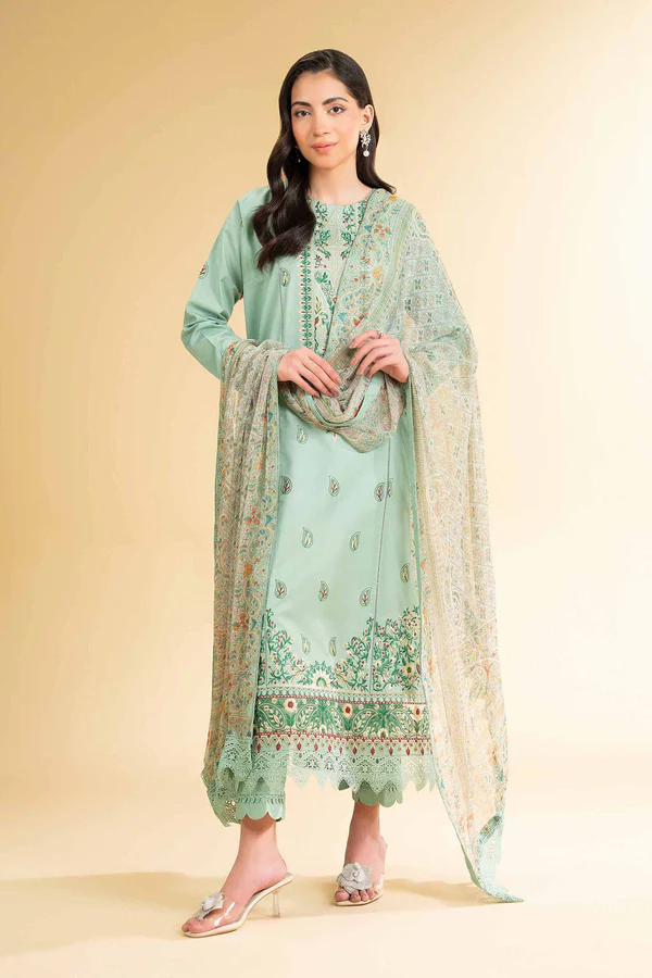 3 Piece - Jacquard Embroidered Suit - NS42501822