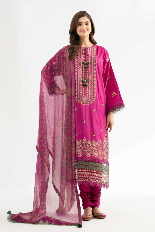 3 Piece - Jacquard Embroidered Suit - NS42501823