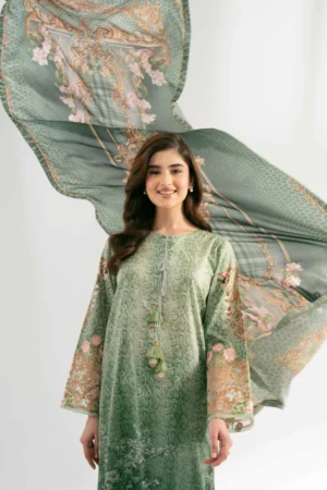 3 Piece - Digital Printed Embroidered Suit - NS42501841 - Image 4