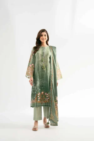 3 Piece - Digital Printed Embroidered Suit - NS42501841 - Image 2