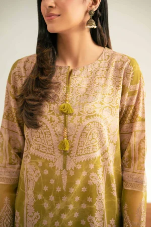 3 Piece - Digital Printed Embroidered Suit - NS42501843 - Image 4