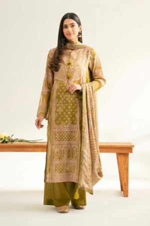 3 Piece - Digital Printed Embroidered Suit - NS42501843 - Image 2
