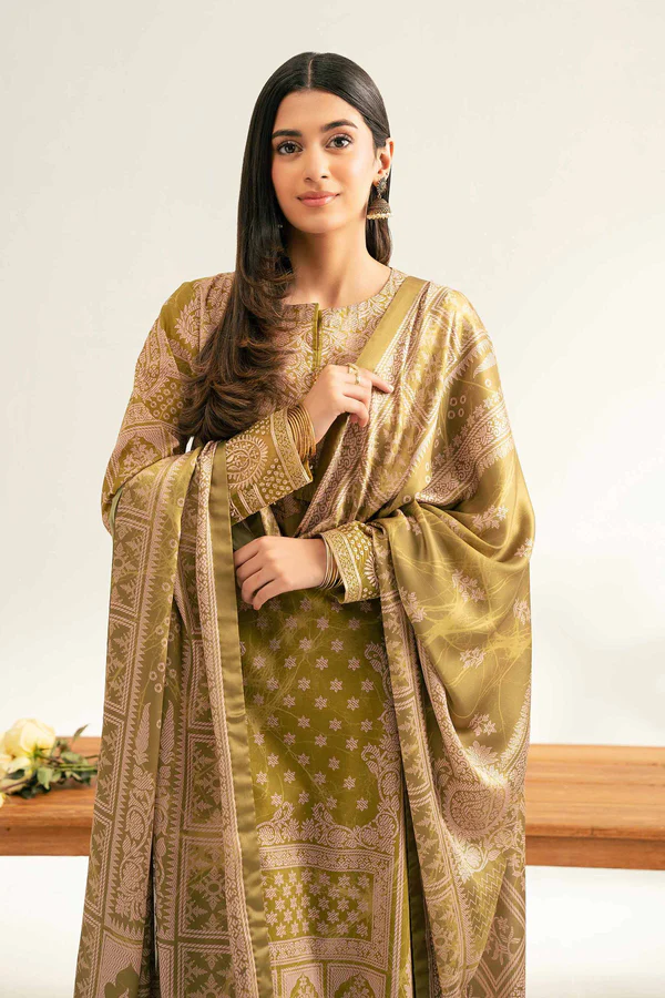 3 Piece - Digital Printed Embroidered Suit - NS42501843