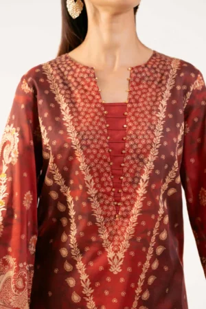 3 Piece - Digital Printed Embroidered Suit - NS42501844 - Image 4