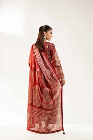3 Piece - Digital Printed Embroidered Suit - NS42501844 - Image 6