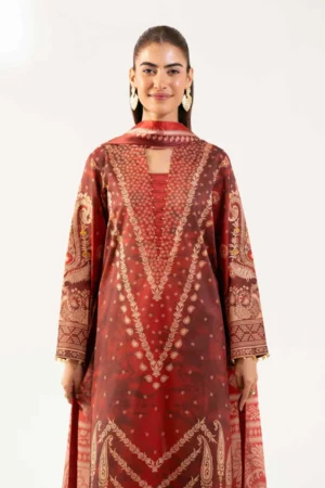 3 Piece - Digital Printed Embroidered Suit - NS42501844 - Image 3