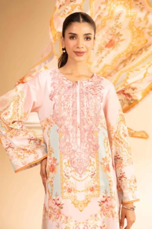 3 Piece - Digital Printed Embroidered Suit - NS42501846 - Image 4