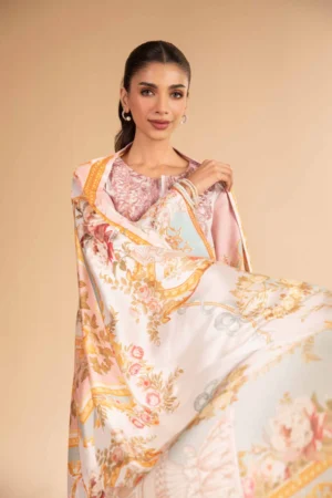 3 Piece - Digital Printed Embroidered Suit - NS42501846 - Image 3