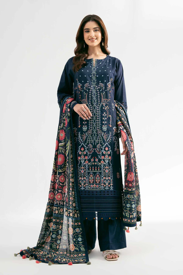 3 Piece - Digital Printed Embroidered Suit - NS42501882