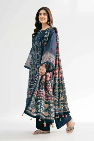 3 Piece - Digital Printed Embroidered Suit - NS42501882 - Image 2