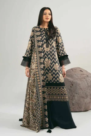 3 Piece - Printed Embroidered Suit - NS42502016