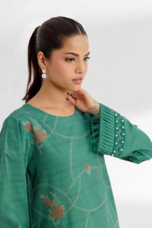 2 Piece - Dyed Embroidered Suit - NS42502055 - Image 5