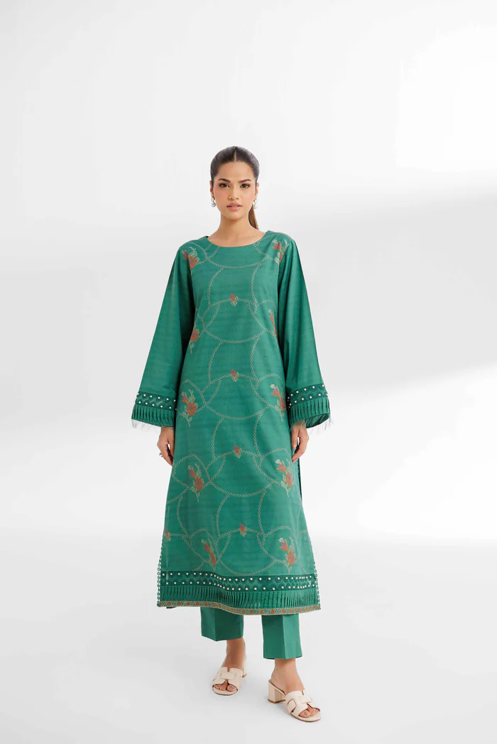 2 Piece - Dyed Embroidered Suit - NS42502055