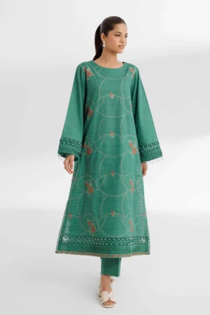 2 Piece - Dyed Embroidered Suit - NS42502055 - Image 3