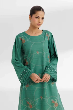 2 Piece - Dyed Embroidered Suit - NS42502055 - Image 2