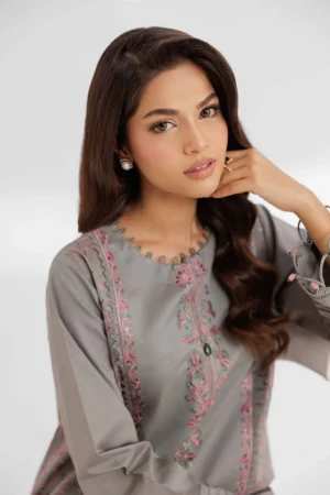 2 Piece - Dyed Embroidered Suit - NS42502068 - Image 4