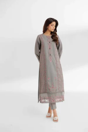 2 Piece - Dyed Embroidered Suit - NS42502068 - Image 3