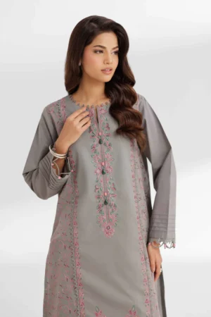 2 Piece - Dyed Embroidered Suit - NS42502068 - Image 2