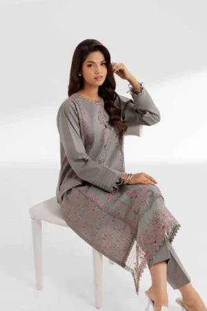 2 Piece - Dyed Embroidered Suit - NS42502068 - Image 6