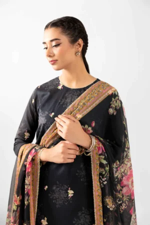 2 Piece - Digital Printed Embroidered Suit - NS42502074 - Image 3