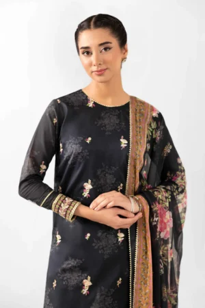 2 Piece - Digital Printed Embroidered Suit - NS42502074 - Image 6