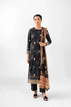 2 Piece - Digital Printed Embroidered Suit - NS42502074 - Image 5