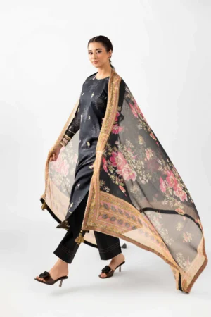 2 Piece - Digital Printed Embroidered Suit - NS42502074 - Image 4