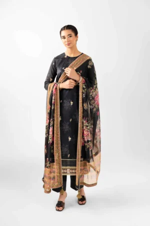 2 Piece - Digital Printed Embroidered Suit - NS42502074 - Image 2