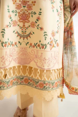 3 Piece - Digital Printed Embroidered Suit - NS42502113 - Image 6
